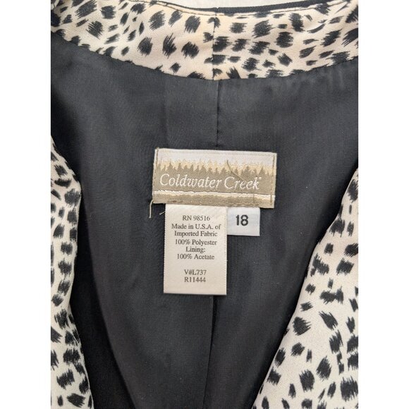 Coldwater Creek Women's Blazer Suit Jacket SIze 18 Black Business Career - Picture 4 of 12